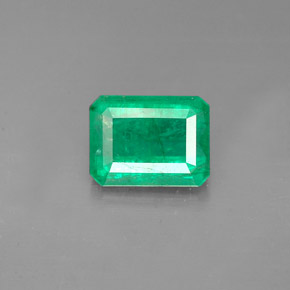 Smeraldo naturale verde da 1,21 ct, taglio smeraldo, I1