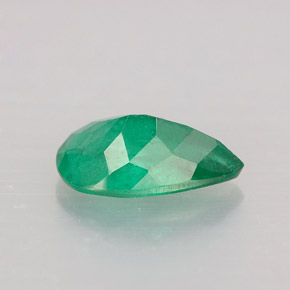 Smeraldo verde naturale da 0,90 ct, taglio a pera, SI