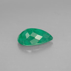 Smeraldo naturale verde da 1,49 ct, taglio a pera, SI-I1