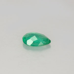 Smeraldo naturale verde da 0,44 ct, taglio a pera, SI-I1