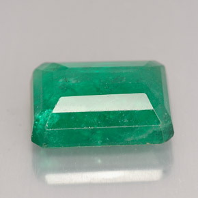 Smeraldo naturale verde da 7,55 ct, taglio smeraldo, SI-I1