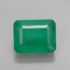 Smeraldo Verde naturale da 3.75 ct, Taglio smeraldo, SI-I1