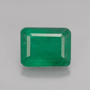 Smeraldo naturale verde da 2,98 ct, taglio smeraldo, SI-I1