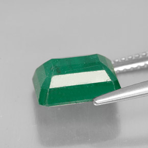 Smeraldo naturale verde da 2,98 ct, taglio smeraldo, SI-I1