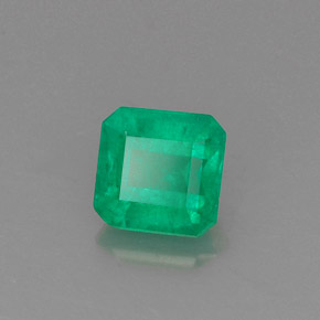 Smeraldo naturale verde da 0,88 ct, taglio smeraldo, SI-I1