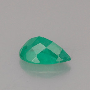 Smeraldo naturale verde da 0,61 ct, taglio a pera, SI