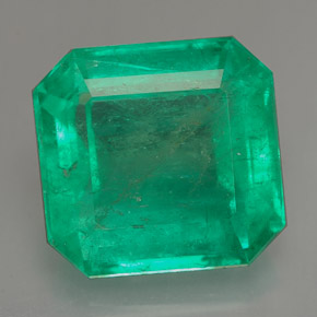 Smeraldo naturale verde da 13,13 ct, taglio smeraldo, SI