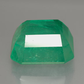 Smeraldo naturale verde da 13,13 ct, taglio smeraldo, SI