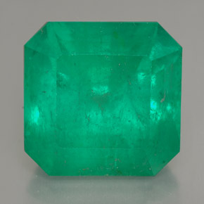 Smeraldo naturale verde da 14,03 ct, taglio smeraldo, SI
