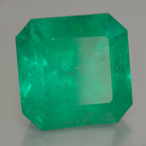 Smeraldo naturale verde da 14,03 ct, taglio smeraldo, SI