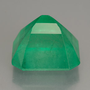 Smeraldo naturale verde da 14,03 ct, taglio smeraldo, SI