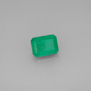 Smeraldo naturale verde da 0,71 ct, taglio smeraldo, SI-I1