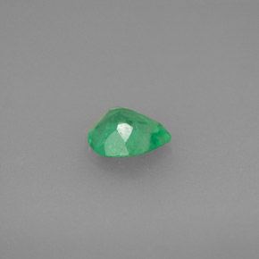 Smeraldo naturale verde da 0,67 ct, taglio a pera, SI-I1