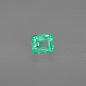 Smeraldo Verde naturale da 0.47 ct, Taglio smeraldo, SI-I1