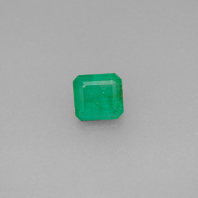 Smeraldo naturale verde da 0,48 ct, taglio smeraldo, SI-I1