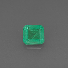 Smeraldo naturale verde da 0,57 ct, taglio smeraldo, SI-I1