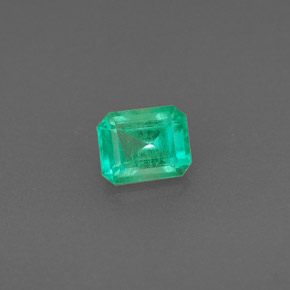 Smeraldo Verde naturale da 0.42 ct, Taglio smeraldo, SI-I1