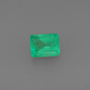 Smeraldo naturale verde da 0,47 ct, taglio smeraldo, SI-I1