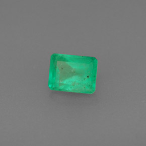 Smeraldo naturale verde da 0,47 ct, taglio smeraldo, SI-I1