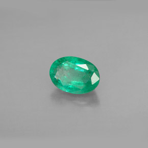 Smeraldo naturale verde da 1,00 ct, taglio ovale, SI-I1