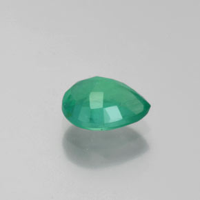 Smeraldo naturale verde da 0,79 ct, taglio a pera, VS-SI