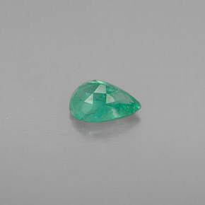 Smeraldo naturale verde da 0,41 ct, taglio a pera, VS-SI