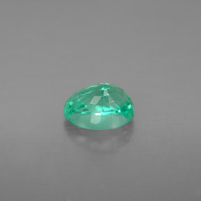 Smeraldo naturale verde da 1,20 ct, taglio ovale, SI-I1
