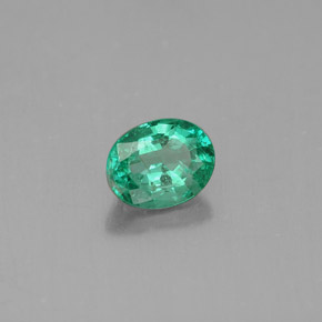 Smeraldo naturale verde da 0,51 ct, taglio ovale, VS-SI