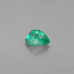 Smeraldo naturale verde da 0,40 ct, taglio a pera, VS-SI