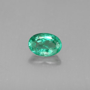 Smeraldo naturale verde da 0,49 ct, taglio ovale, SI