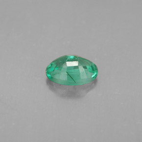 Smeraldo naturale verde da 0,49 ct, taglio ovale, SI
