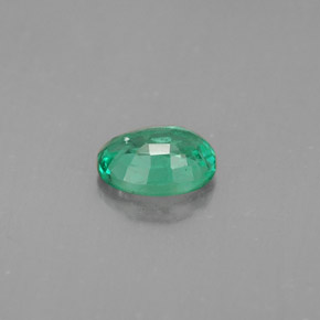Smeraldo naturale verde da 0,55 ct, taglio ovale, VS-SI