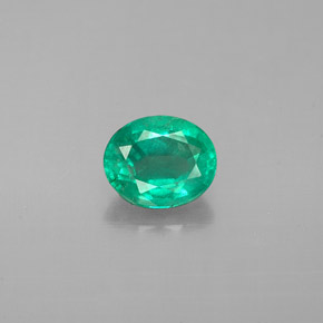 Smeraldo naturale verde da 0,56 ct, taglio ovale, VS-SI