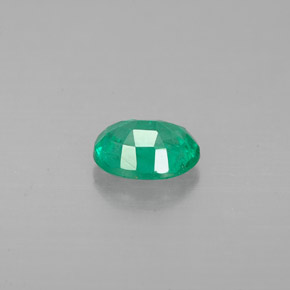 Smeraldo naturale verde da 0,56 ct, taglio ovale, VS-SI