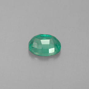 Smeraldo naturale verde da 0,60 ct, taglio ovale, VS-SI