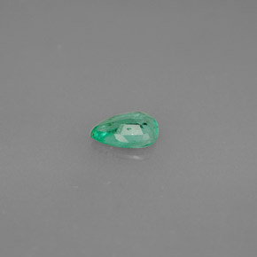 Smeraldo naturale verde da 0,31 ct, taglio a pera, VS-SI