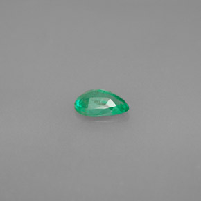 Smeraldo Verde naturale da 0.28 ct, Forma a pera, VS-SI