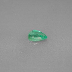 Smeraldo naturale verde da 0,35 ct, taglio a pera, VS-SI