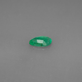 Smeraldo naturale verde da 0,32 ct, taglio a pera, VS-SI