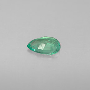 Smeraldo naturale verde da 0,28 ct, taglio a pera, VS-SI