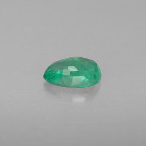Smeraldo naturale verde da 0,39 ct, taglio a pera, VS-SI