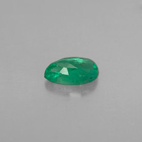 Smeraldo naturale verde da 0,33 ct, taglio a pera, VS-SI