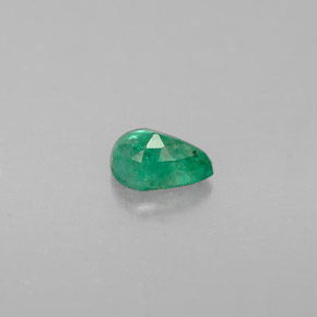 Smeraldo naturale verde da 0,27 ct, taglio a pera, VS-SI