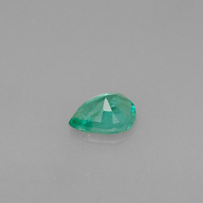 Smeraldo naturale verde da 0,34 ct, taglio a pera, VS-SI