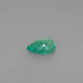 Smeraldo naturale verde da 0,34 ct, taglio a pera, VS-SI