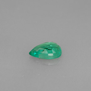 Smeraldo naturale verde da 0,34 ct, taglio a pera, VS-SI