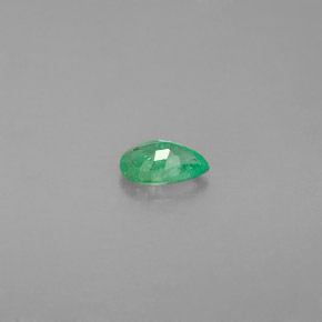 Smeraldo naturale verde da 0,31 ct, taglio a pera, SI