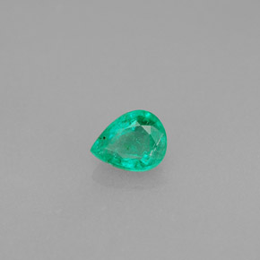 Smeraldo naturale verde da 0,28 ct, taglio a pera, VS-SI