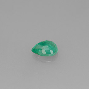 Smeraldo naturale verde da 0,28 ct, taglio a pera, VS-SI