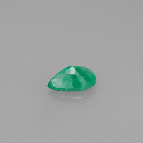 Smeraldo naturale verde da 0,33 ct, taglio a pera, VS-SI